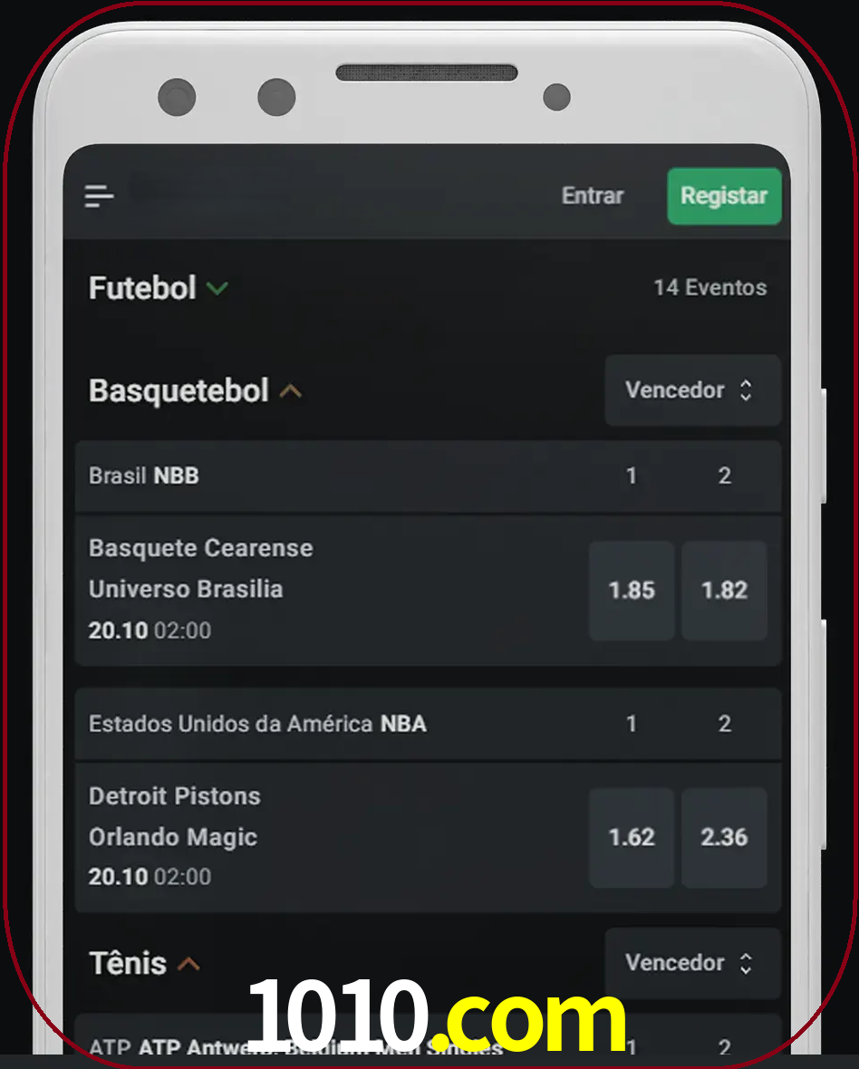 Aposte e assista aos esportes em formato ao vivo.